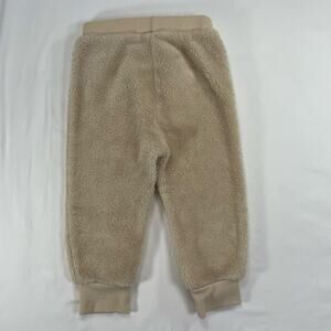 Pekkle Toddler Sherpa Fleece Joggers Tan Cream Size 18M Unisex Pants